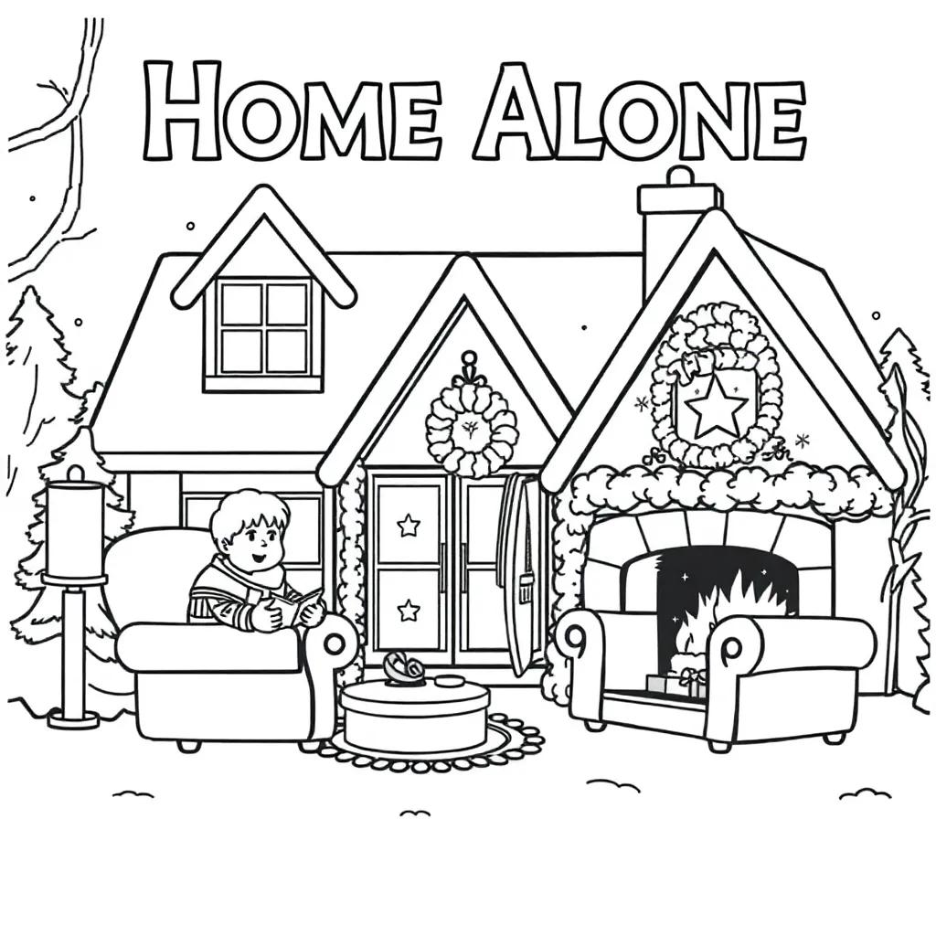 Home Alone Coloring Pages Home Alone Coloring Pages
