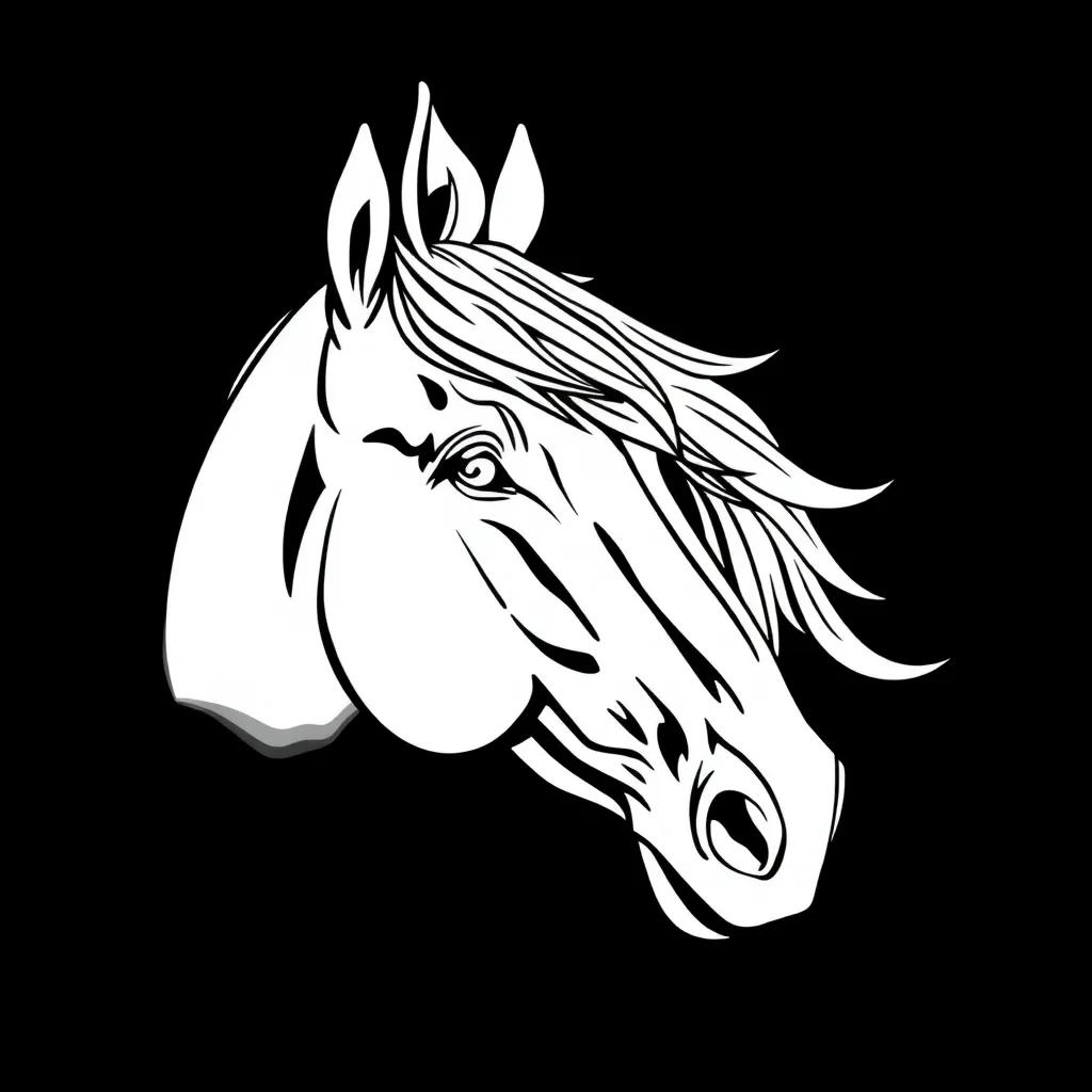 Horse Head Coloring Pages