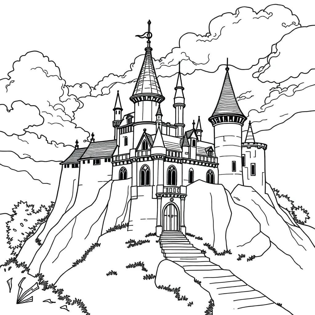 Howl’s Moving Castle Coloring Pages