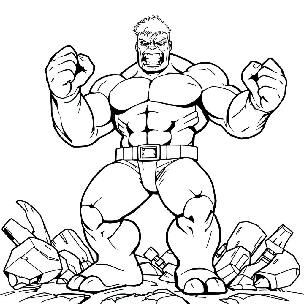 Hulk Buster Coloring Pages