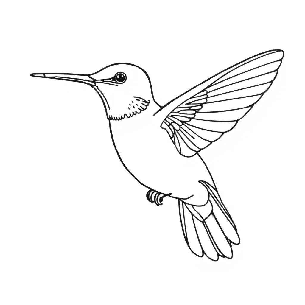 Humming Bird Coloring Pages Humming Bird Coloring Pages