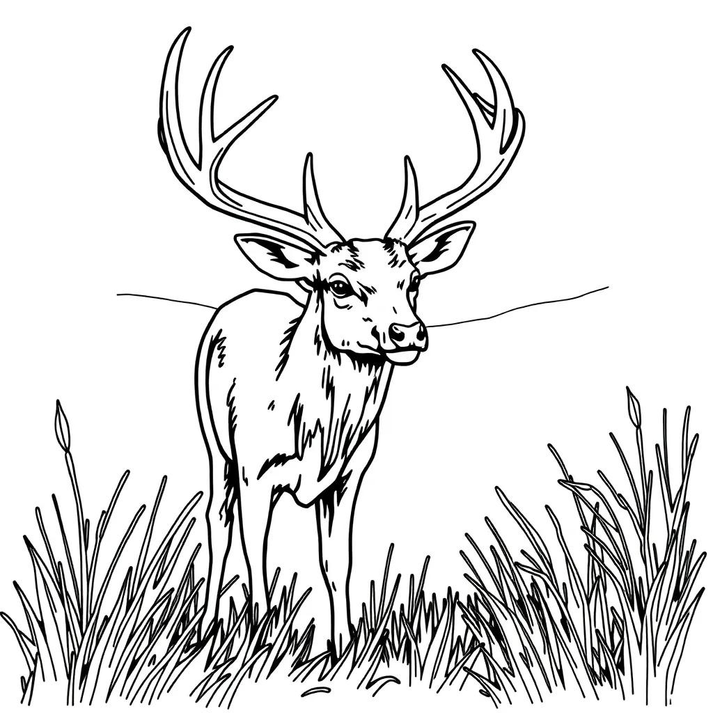 Hunting Deer Coloring Pages Hunting Deer Coloring Pages