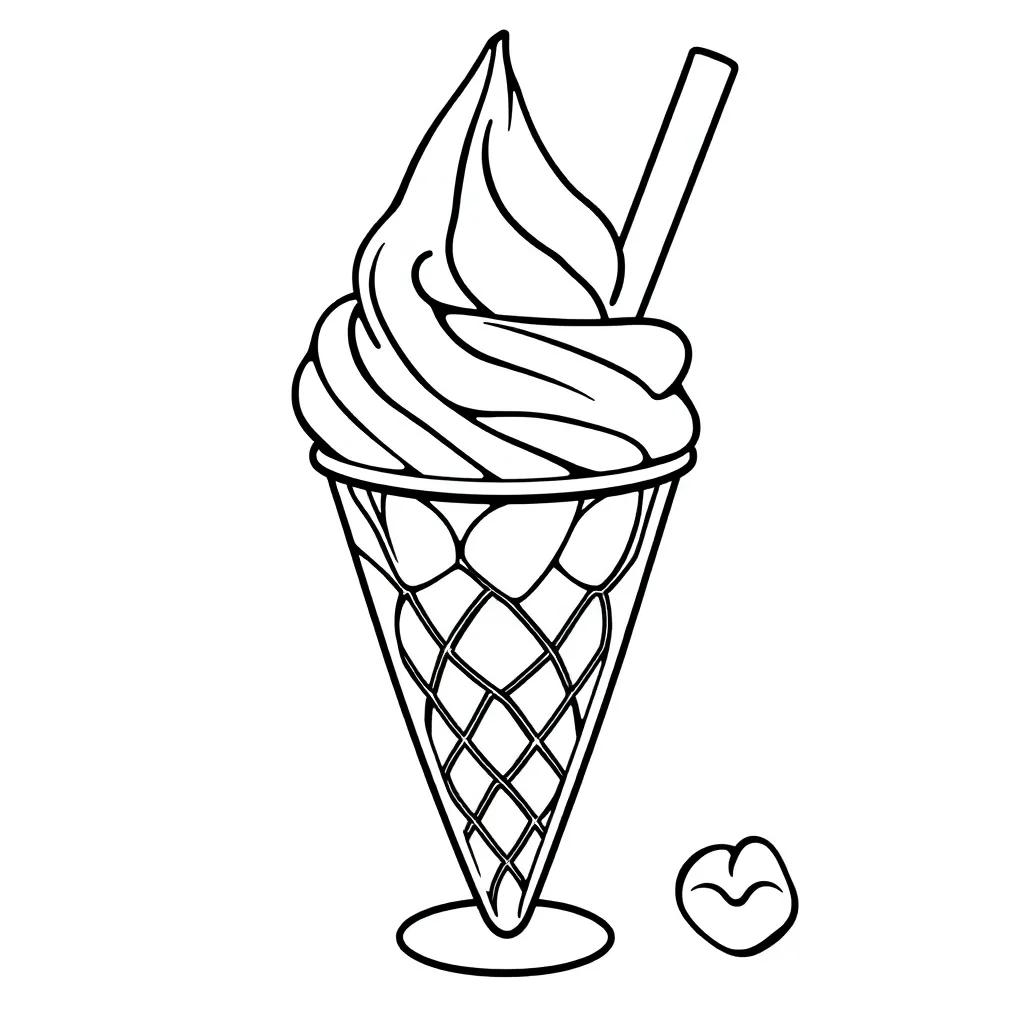 Ice Cream Coloring Pages Free Printable