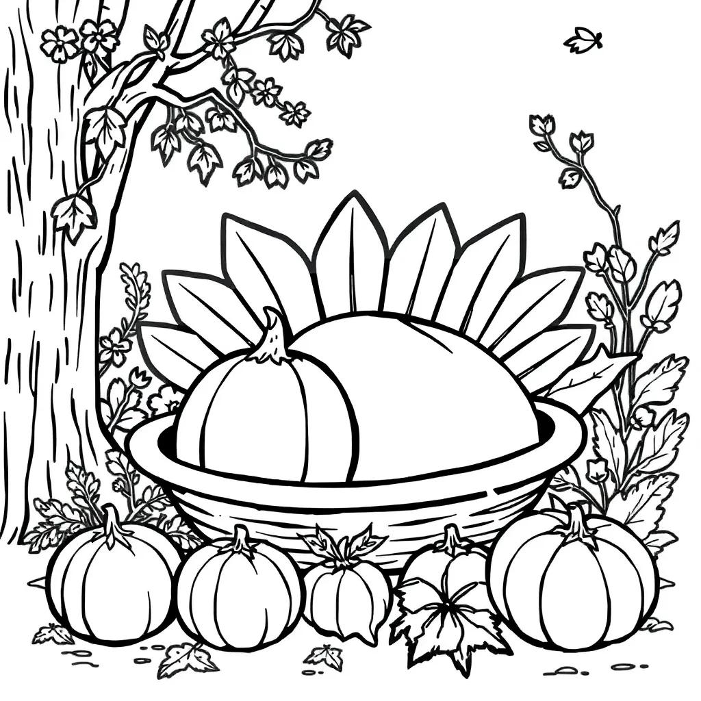 Images Of Thanksgiving Coloring Pages