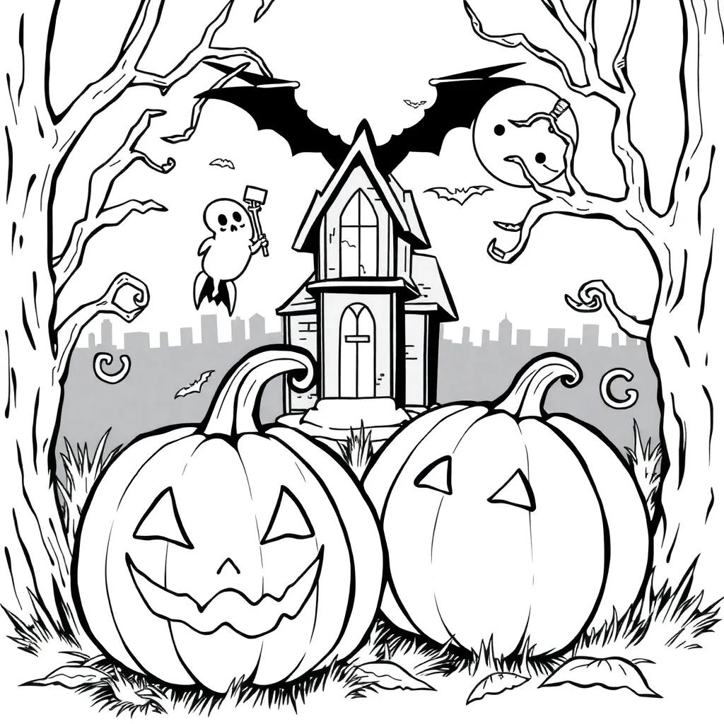 Images Of Halloween Coloring Pages