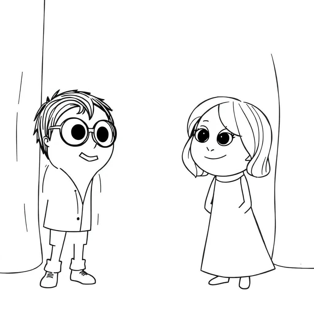 Inside Out 2 Coloring Pages Ennui