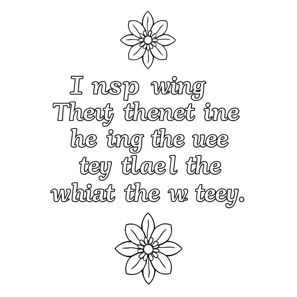 Inspiring Quotes Coloring Pages