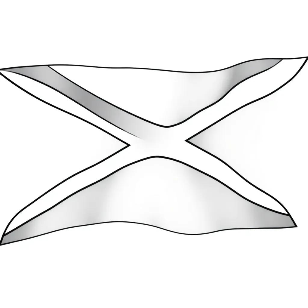 Jamaica Flag Coloring Page