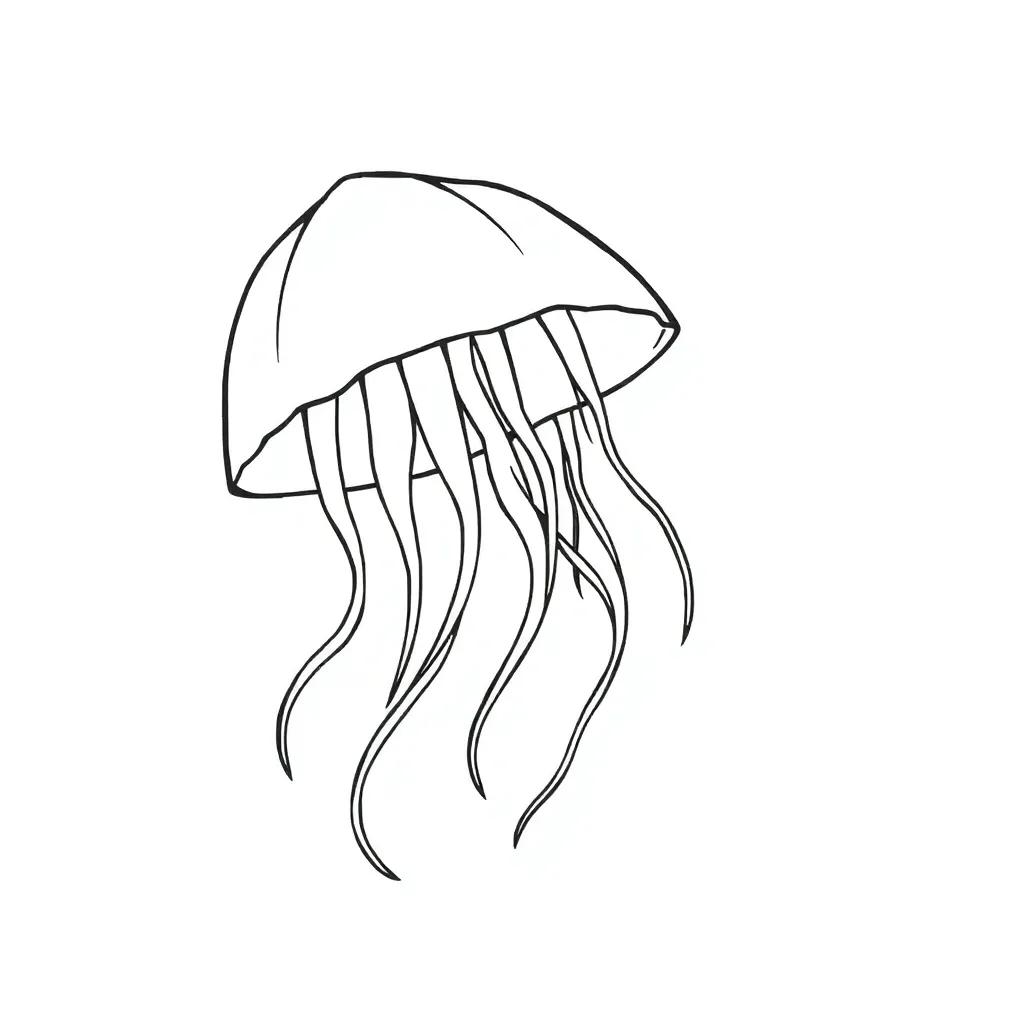 Jelly Fish Coloring Pages