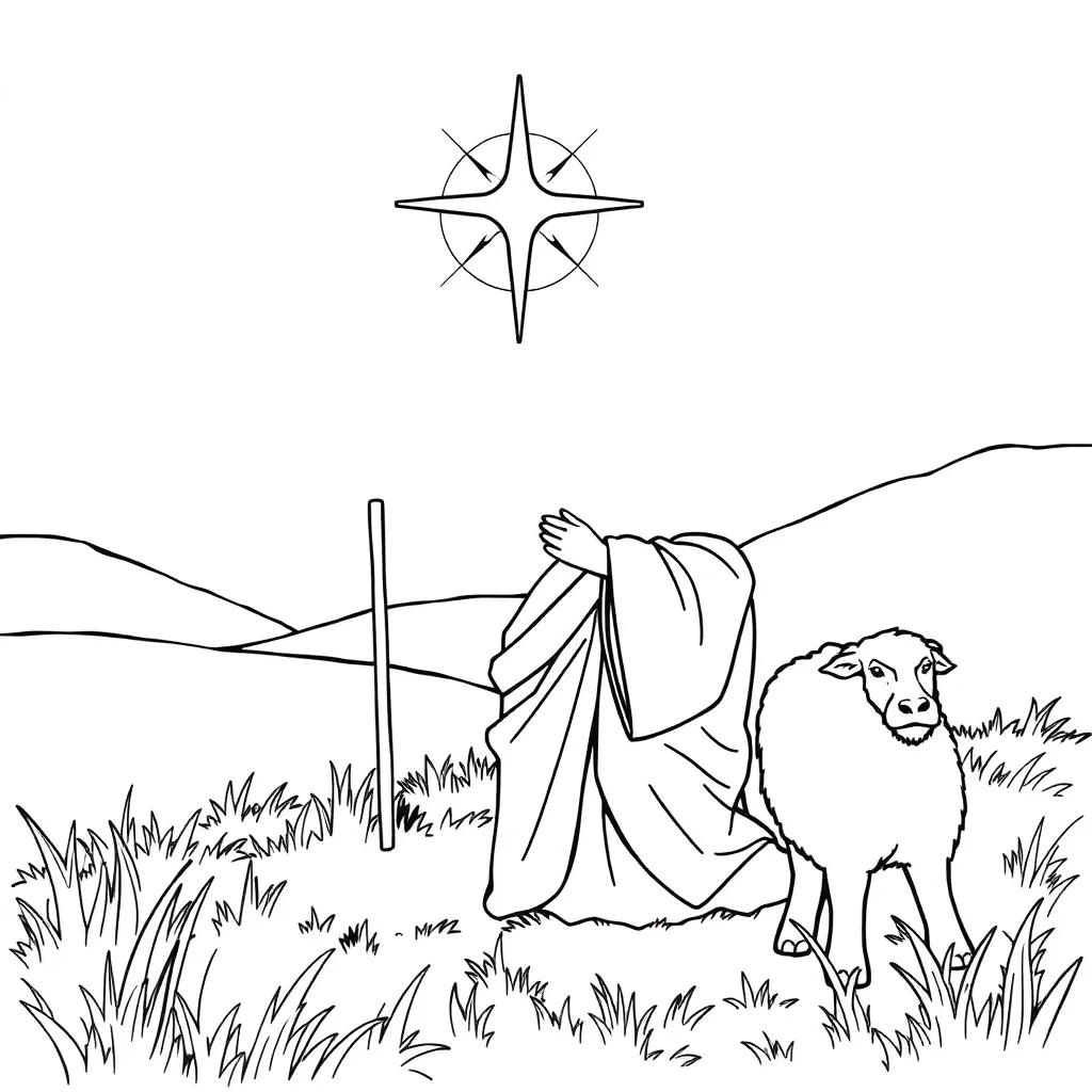 Jesus The Good Shepherd Coloring Pages