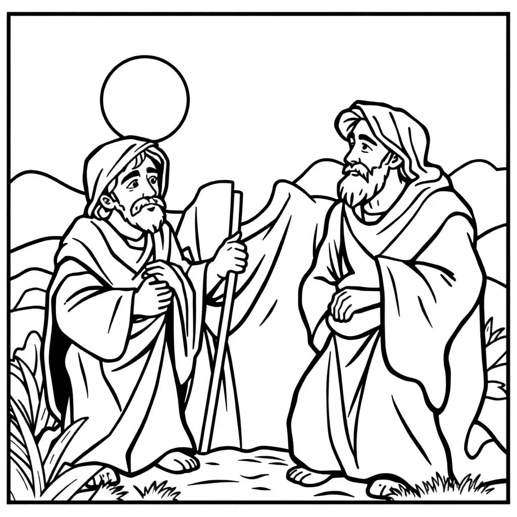 Joseph And His Brothers Coloring Page