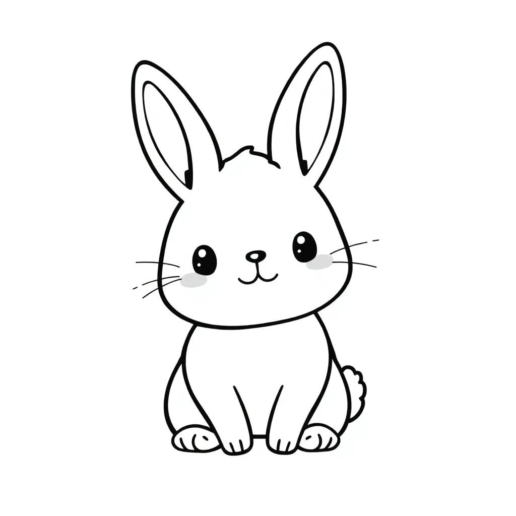 Kawaii Bunny Coloring Pages Kawaii Bunny Coloring Pages