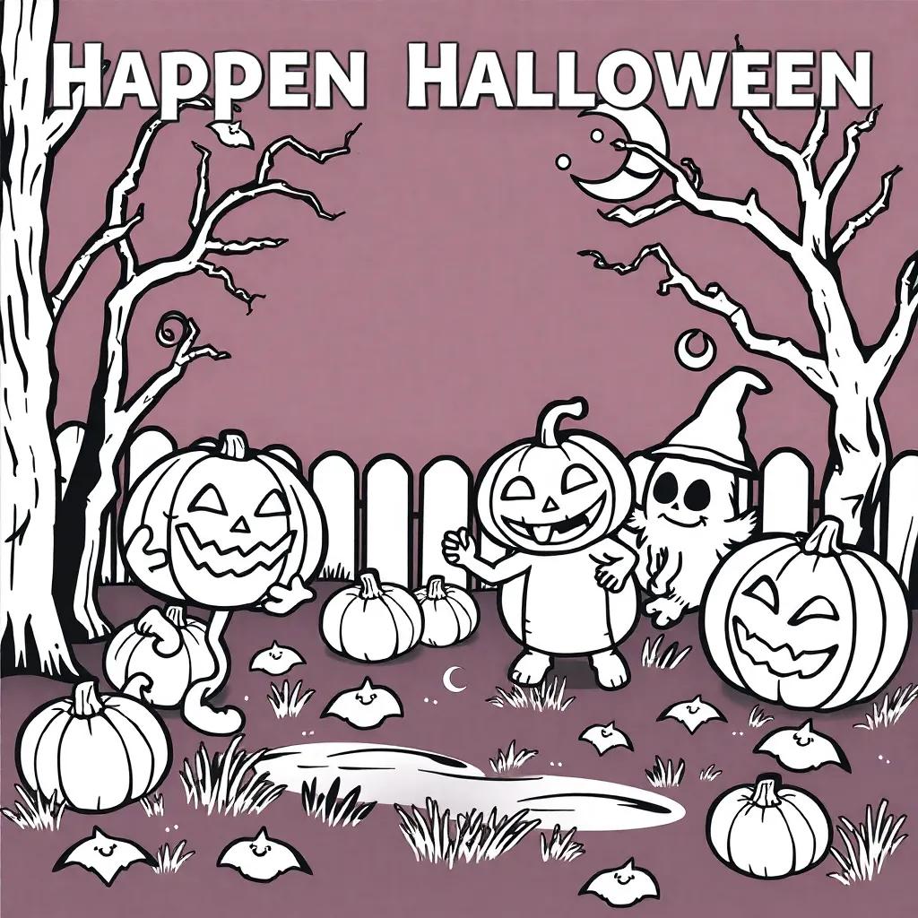 Kindergarten Halloween Coloring Pages