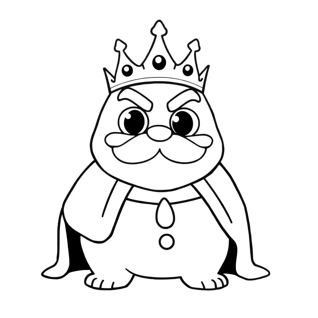 King Boo Coloring Page King Boo Coloring Page