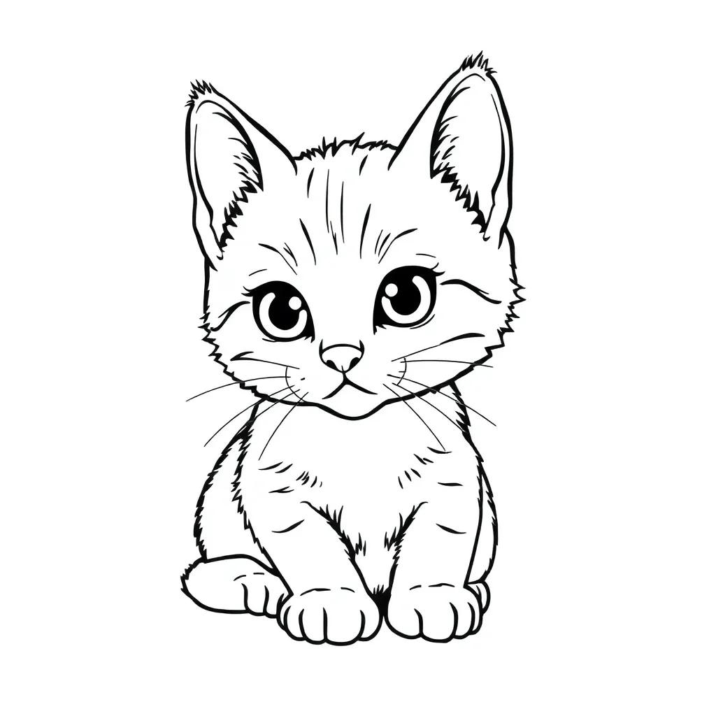 Kitty Kitten Coloring Pages