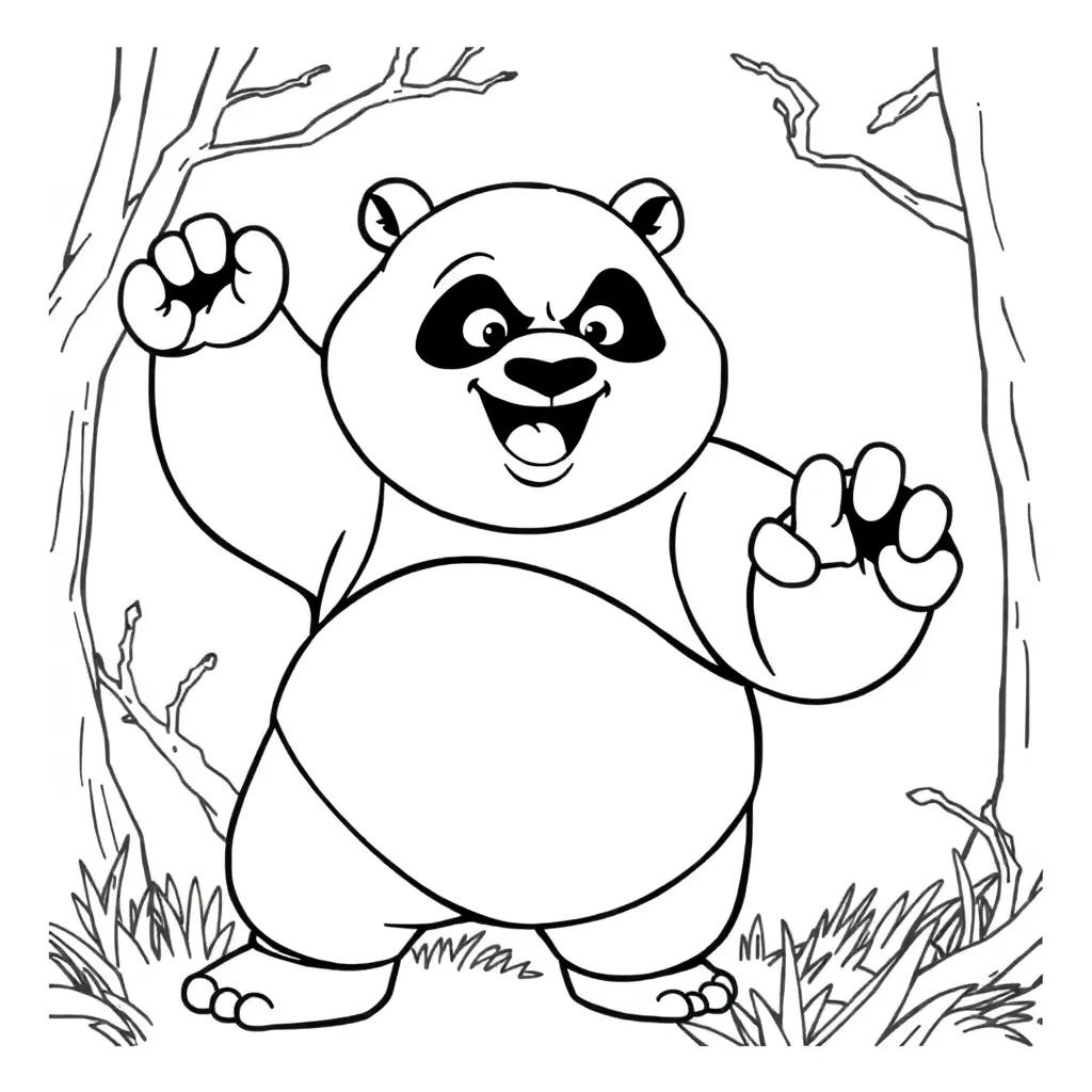 Kung Fu Panda Color Pages