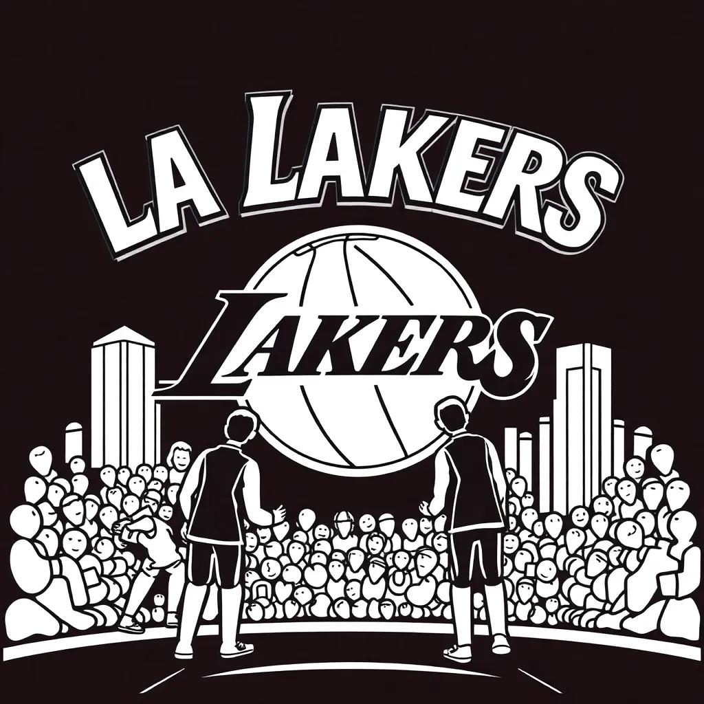La Lakers Coloring Pages