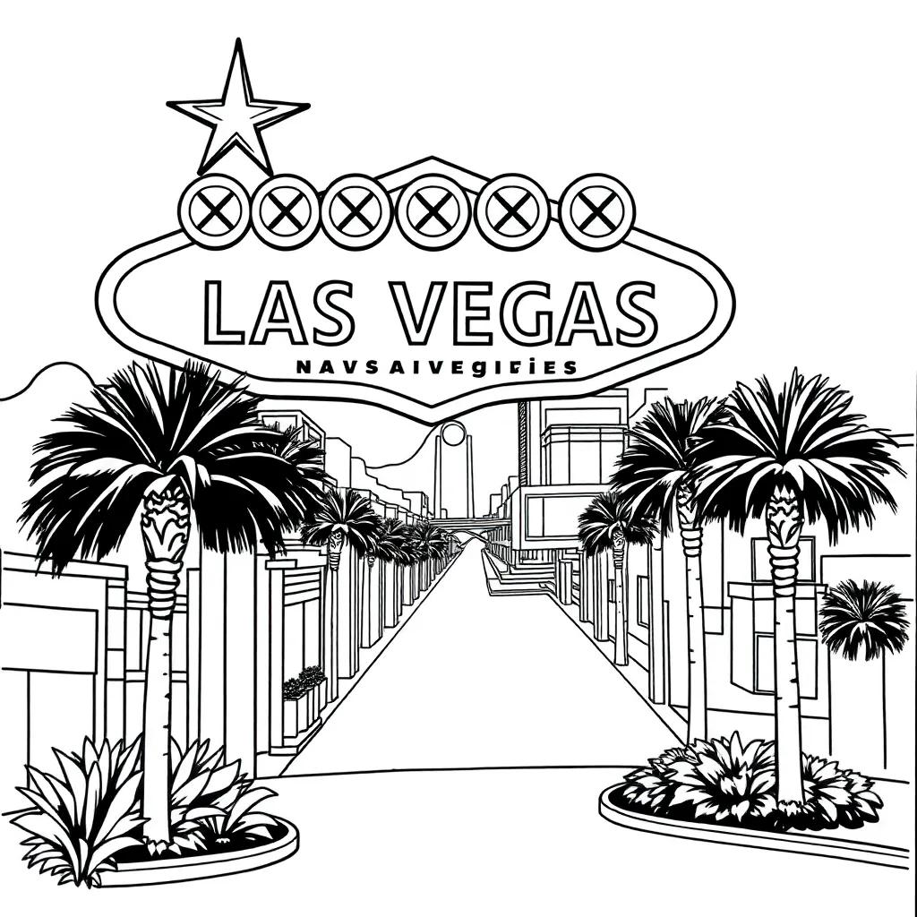Las Vegas Coloring Pages