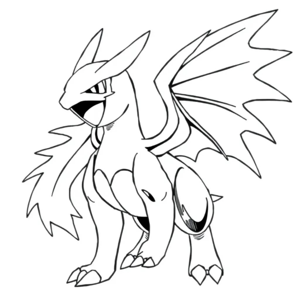 Legendary Mega Pokemon Coloring Pages