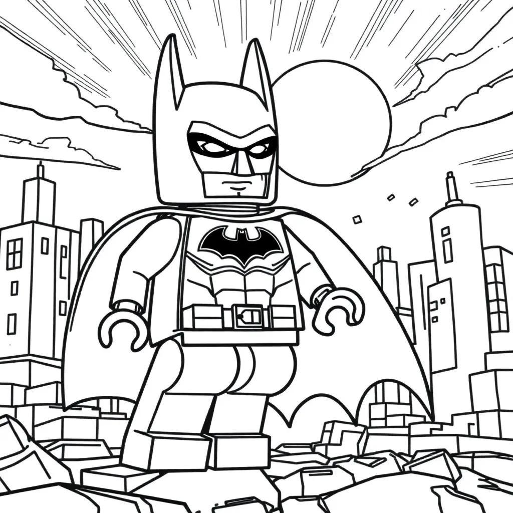 Lego Batman Coloring Page