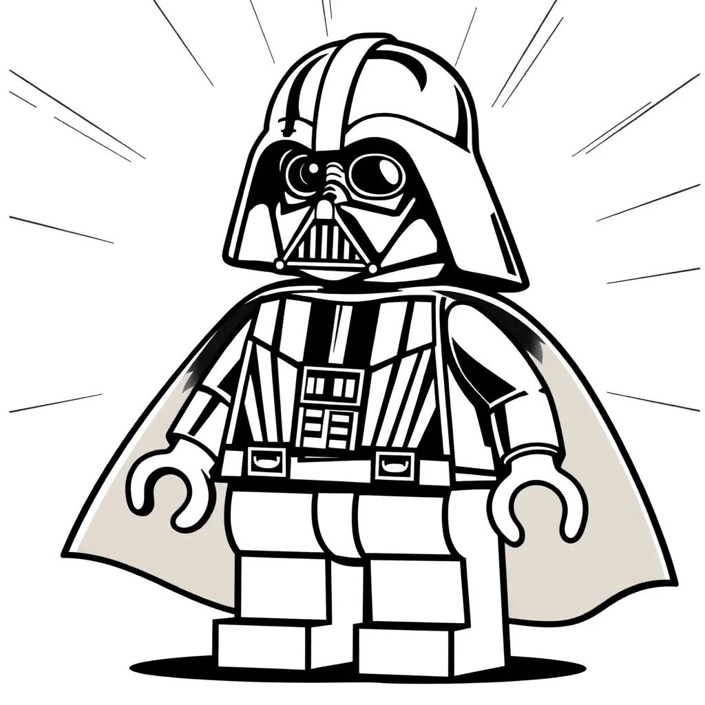 Lego Darth Vader Coloring Pages