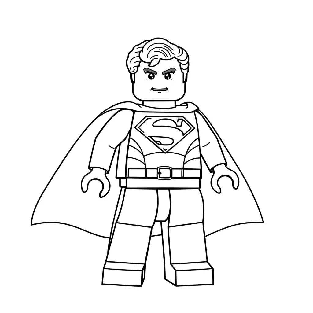 Lego Superman Coloring Pages