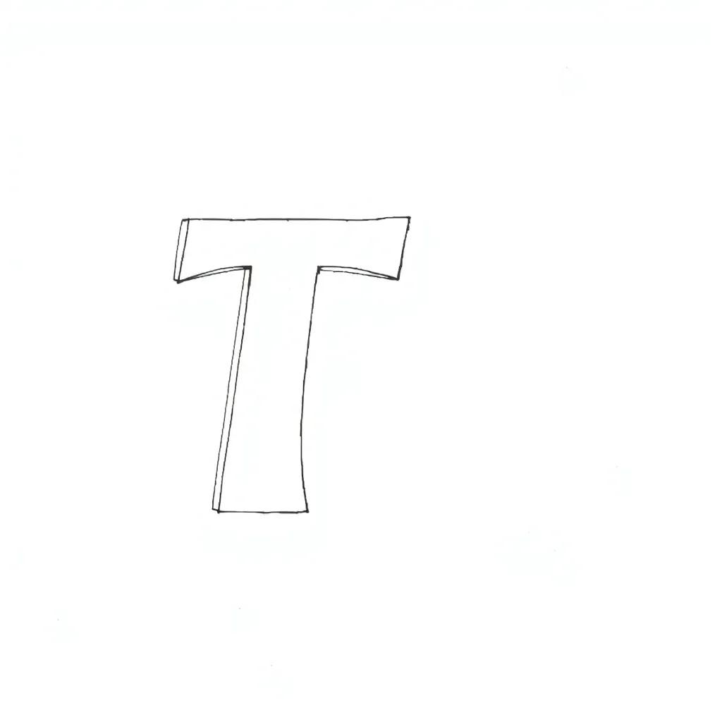 Letter T Coloring Pages