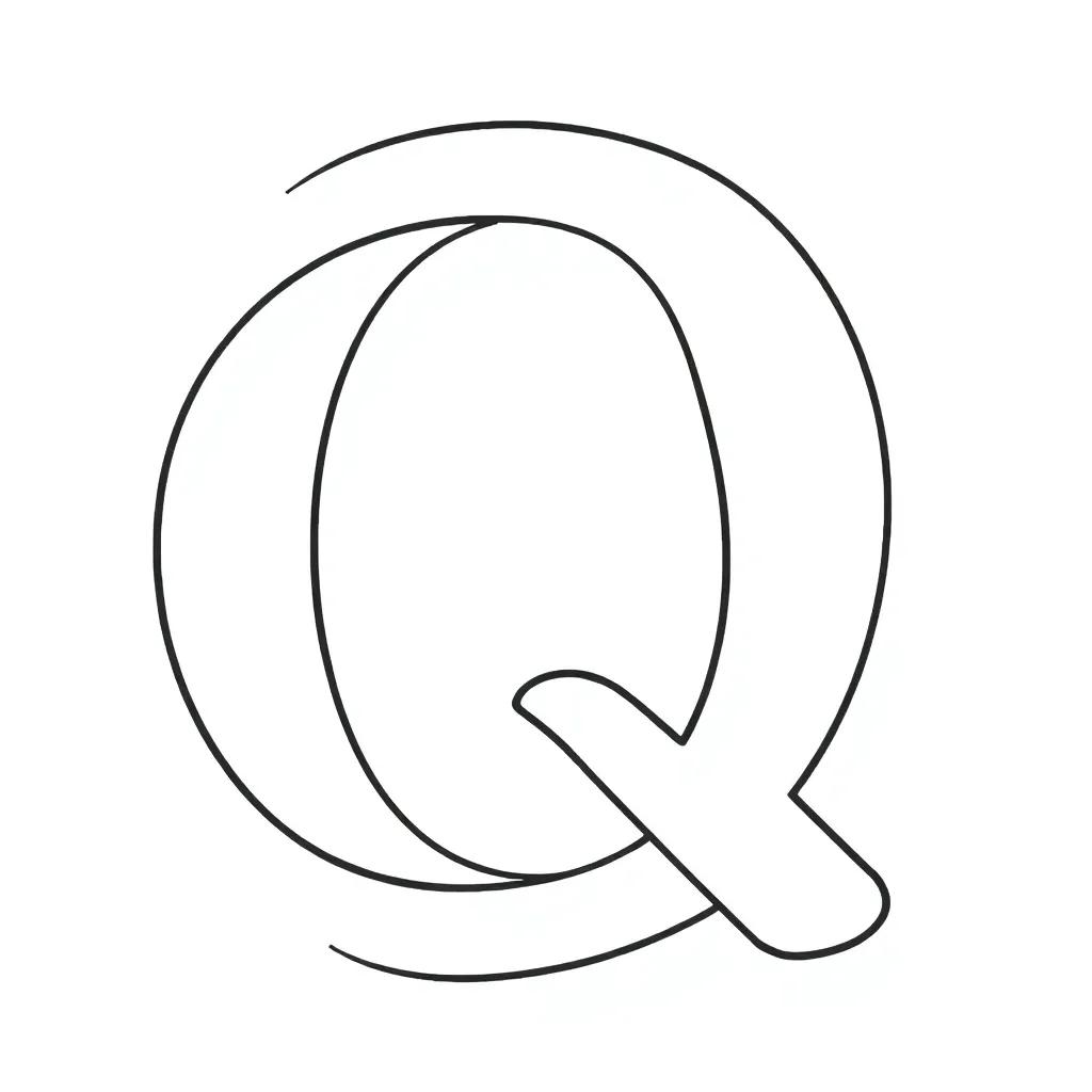 Letter Q Coloring Page