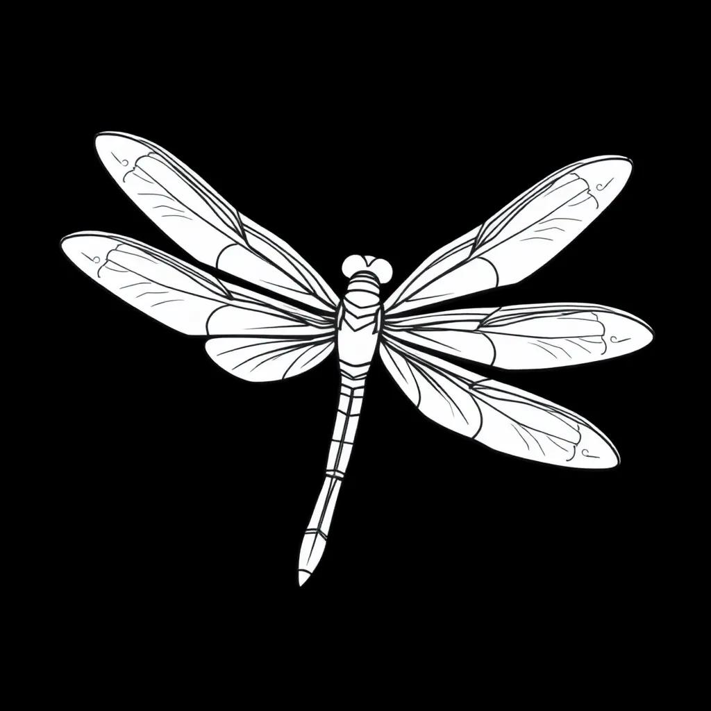 Life Cycle Of A Dragonfly Coloring Page