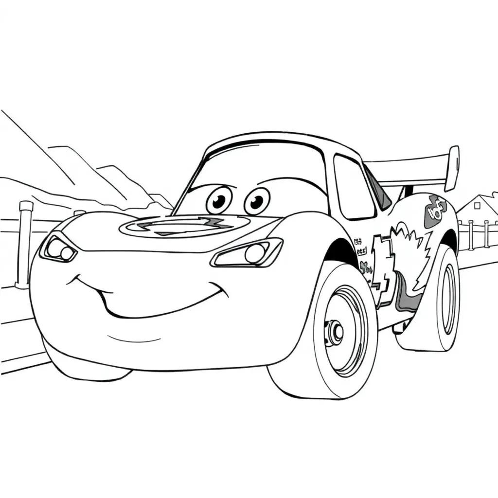 Lighting Mcqueen And Mater Coloring Pages