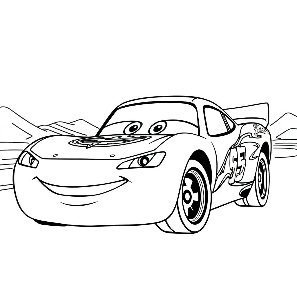 Lightning Mcqueen Disney Cars Coloring Pages