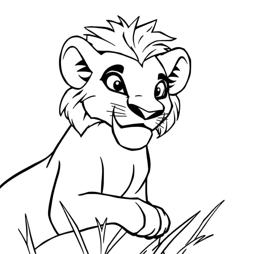 Lion King Coloring Pages Nala