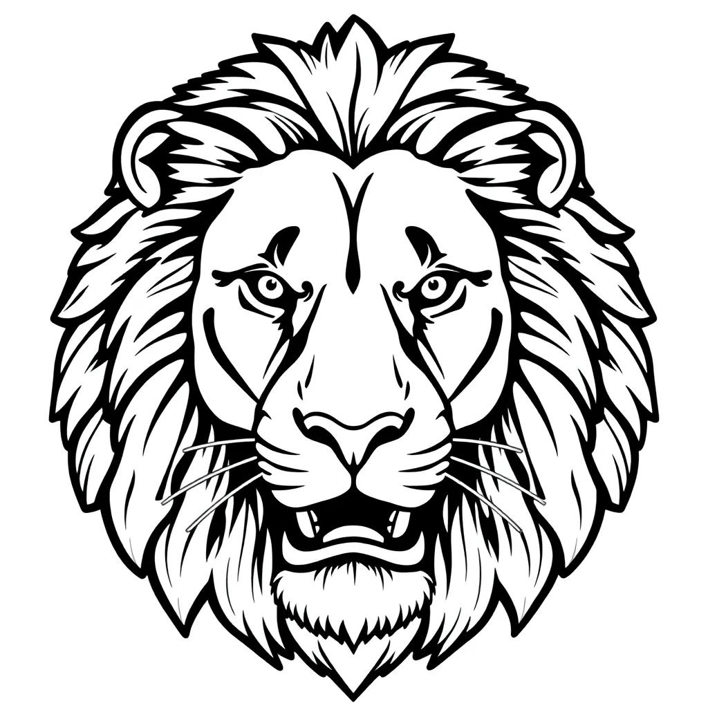 Lion Face Coloring Pages Lion Face Coloring Pages