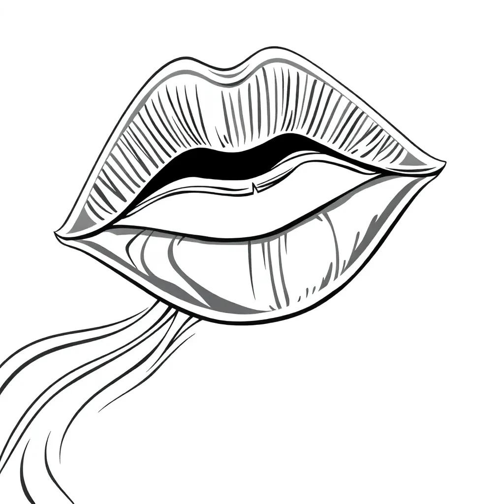Lip Gloss Coloring Pages
