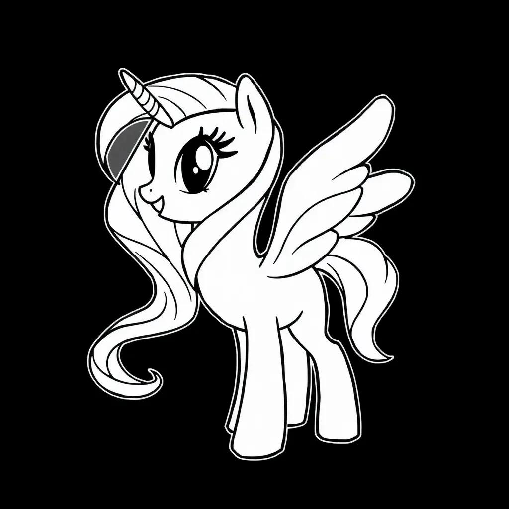 My Little Pony Fluttershy Coloring Pages My Little Pony Fluttershy Coloring Pages