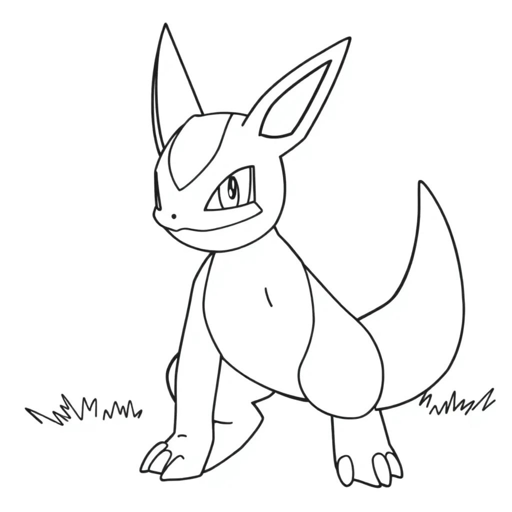 Lucario Pokemon Coloring Pages