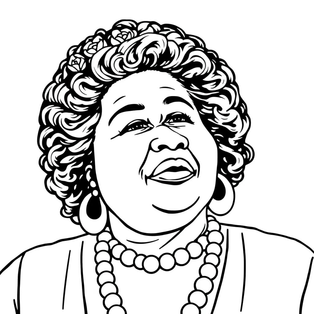 Madam Cj Walker Coloring Page Madam Cj Walker Coloring Page