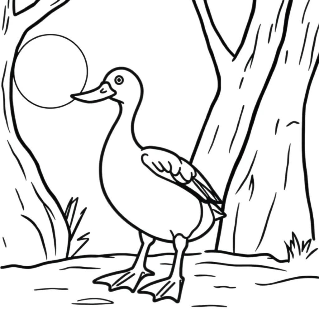 Mallard Duck Coloring Pages