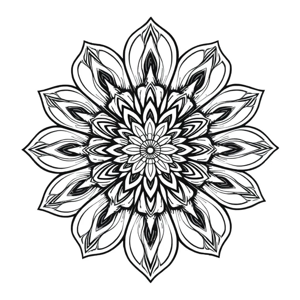 Mandala Flowers Coloring Pages