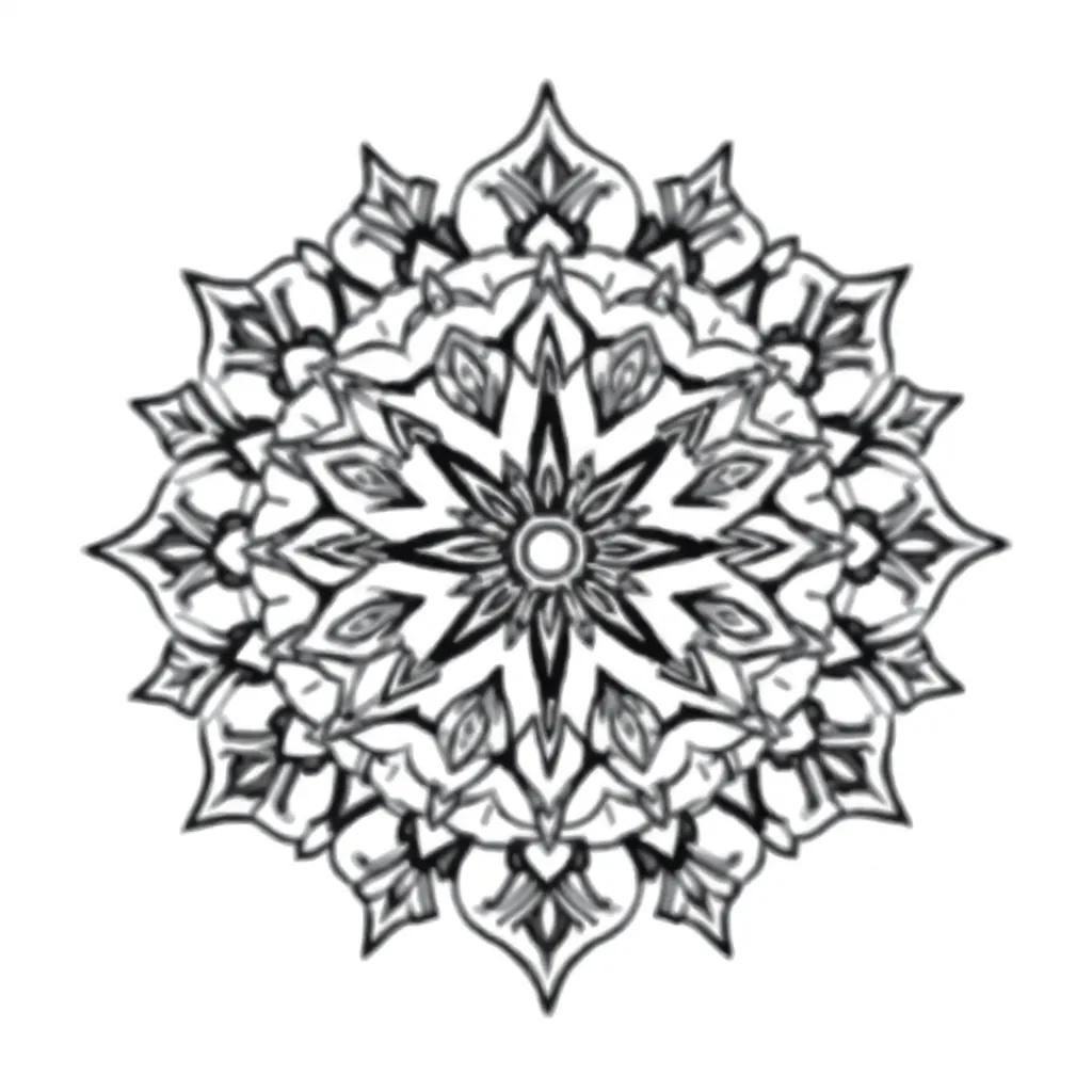 Mandala Coloring Pages Christmas