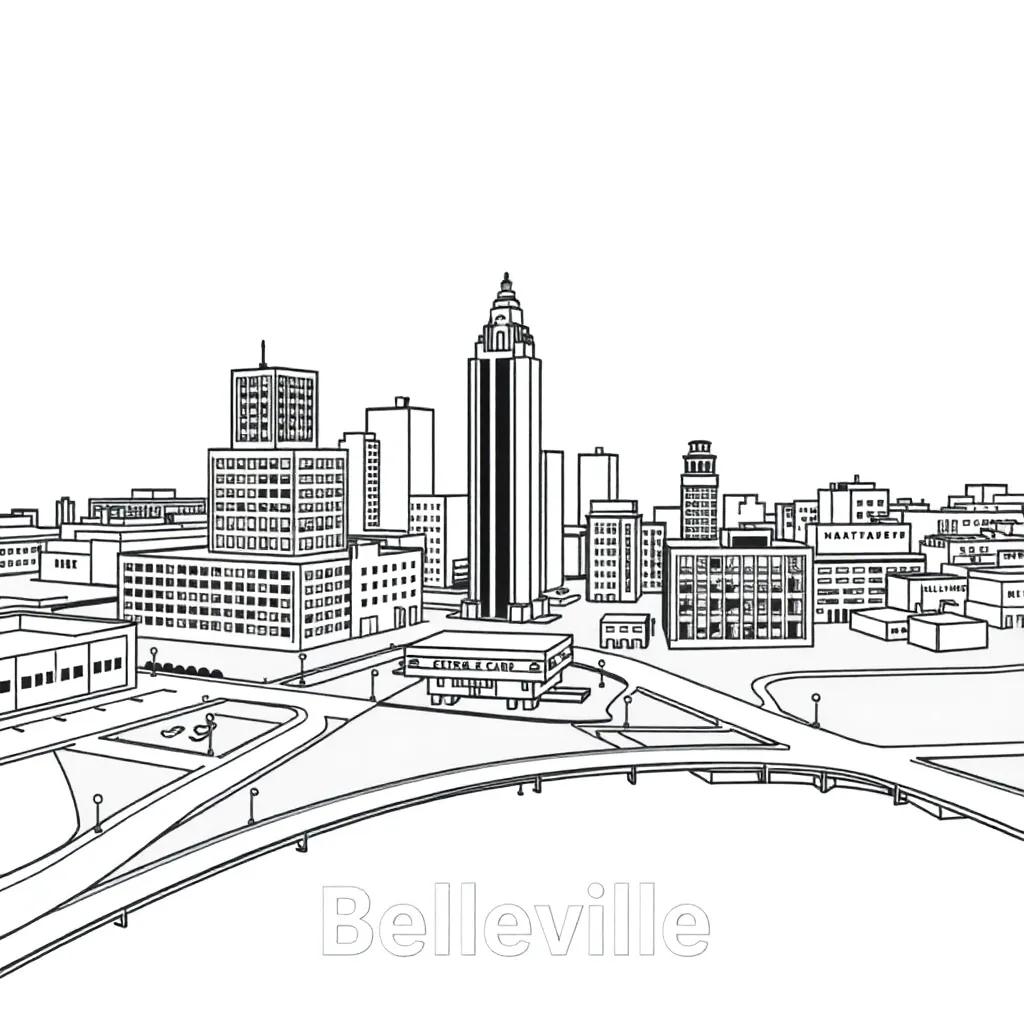 Map Of Belleville Illinois