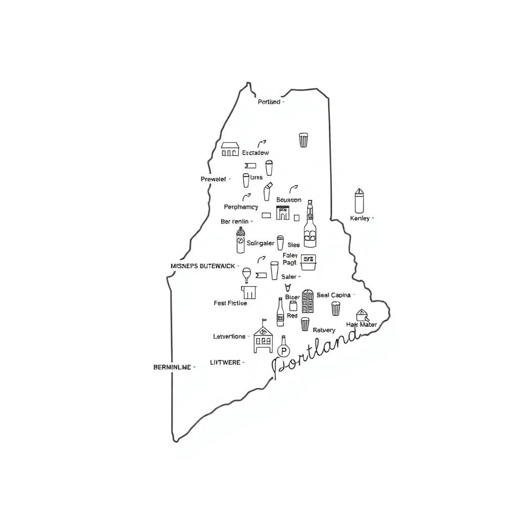 Map Of Breweries In Portland Maine