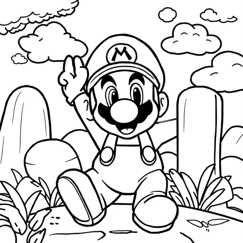 Mario 3d World Coloring Pages