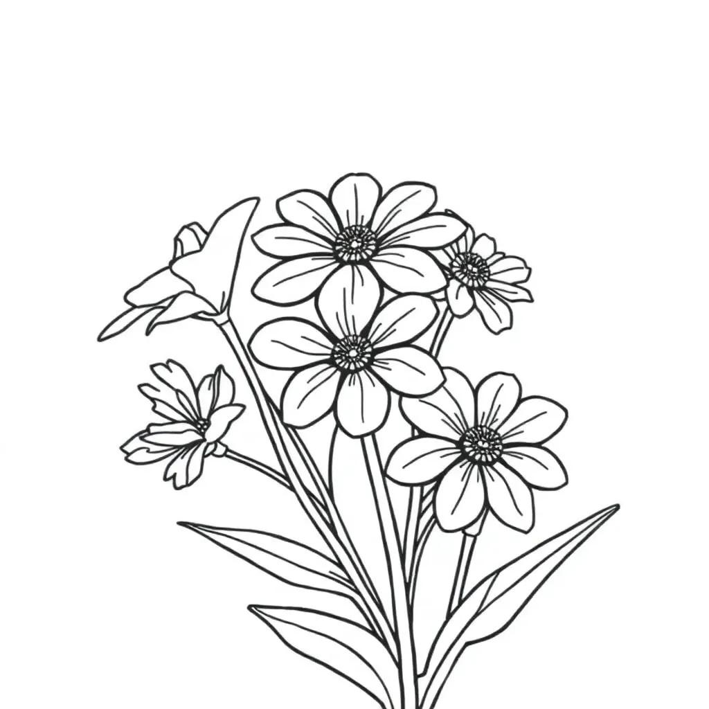 May Flowers Coloring Pages