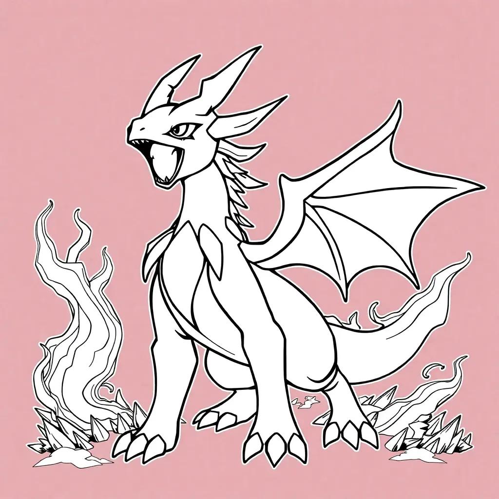 Mega Legendary Pokemon Coloring Pages