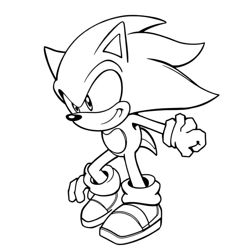 Metal Sonic The Hedgehog Coloring Pages