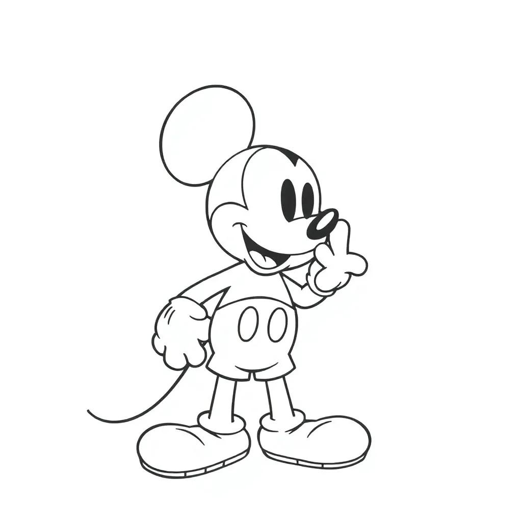 Mickey Mouse Coloring Pages To Print For Free