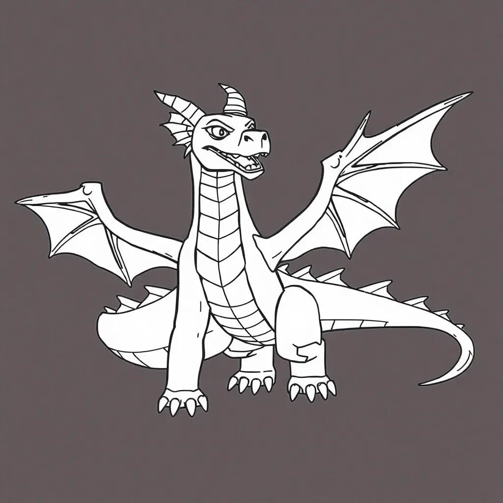 Minecraft Dragon Coloring Pages