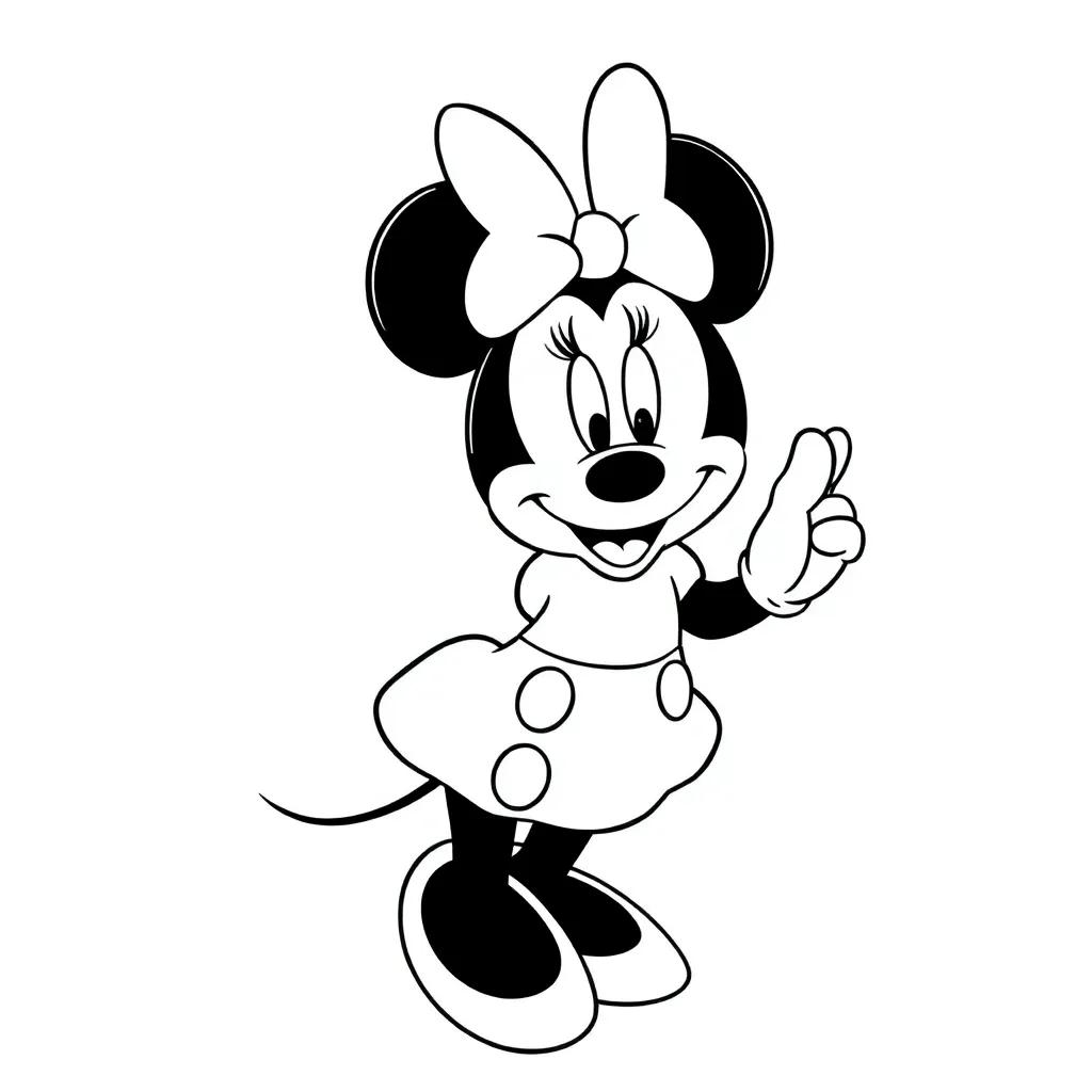 Minnie Mouse Printables Coloring Pages