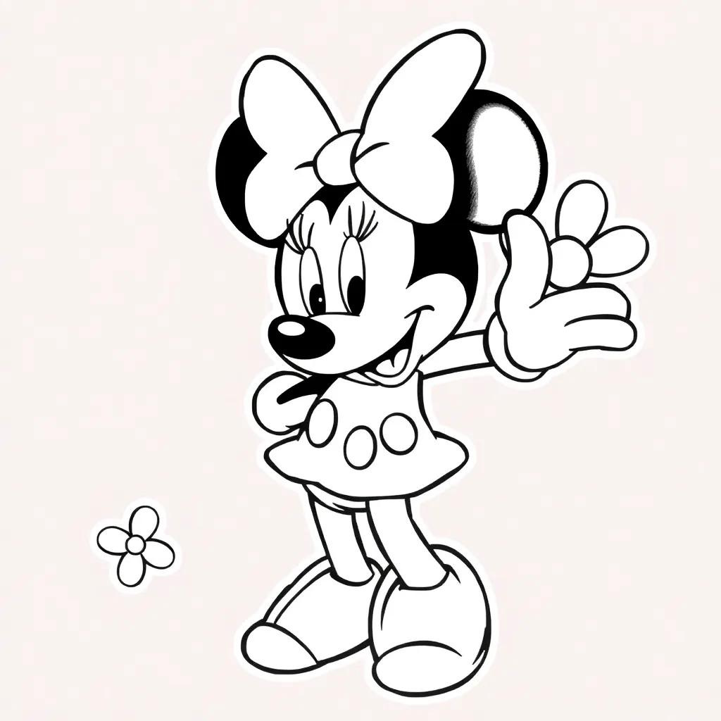 Minnie Mouse Color Page
